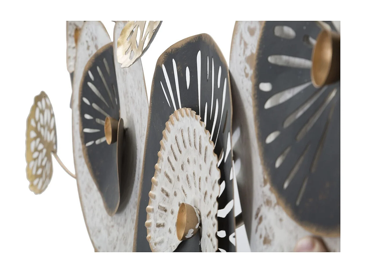 Décoration 3D en Métal Cercles 4, Multicouleur, 124,5x6x65 cm, Seven Design