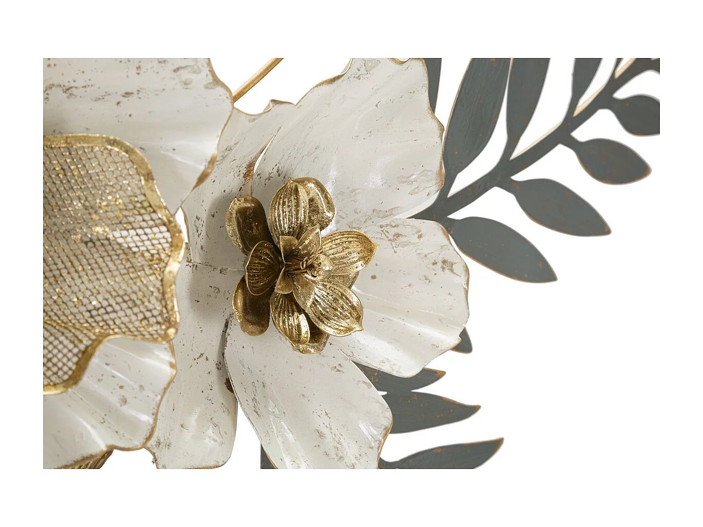 Décoration 3D en Métal Fleurs 30, Multicouleur, 90,2x7,6x41,9 cm, Seven Design