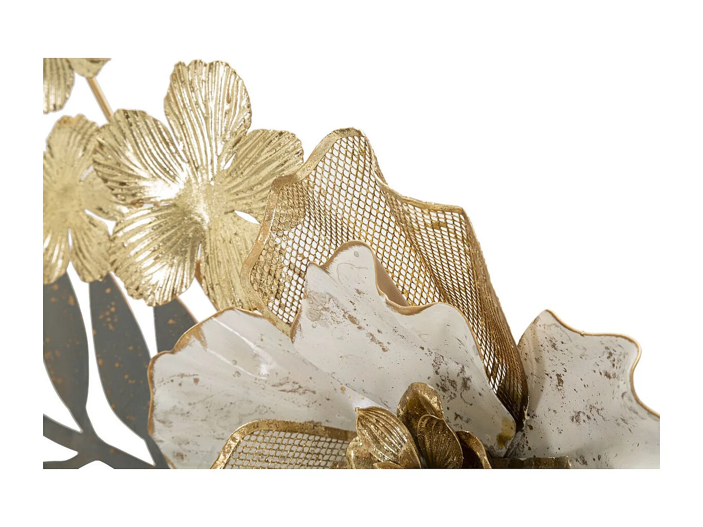 Décoration 3D en Métal Fleurs 30, Multicouleur, 90,2x7,6x41,9 cm, Seven Design