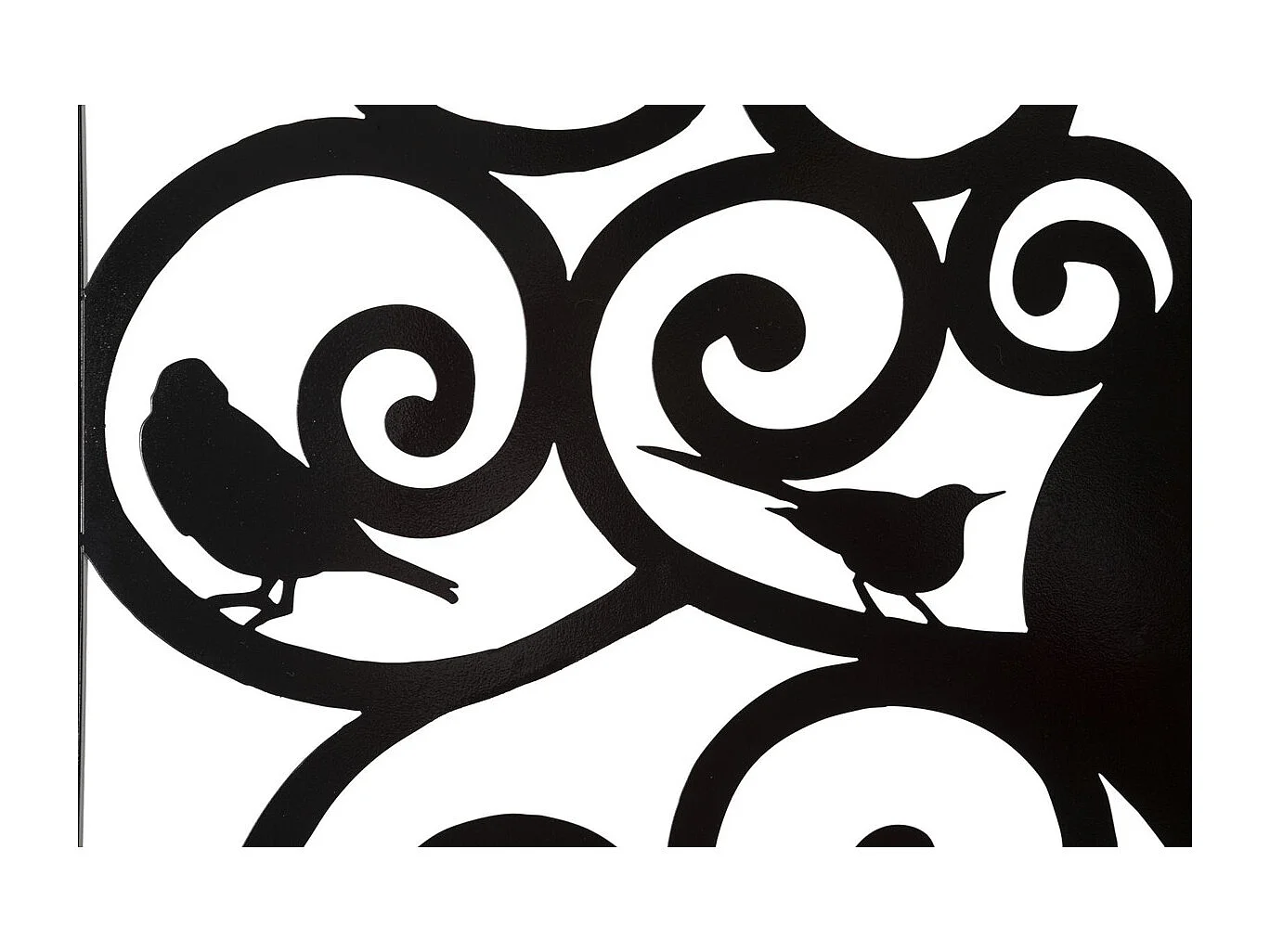 Dekoracja Metalowa Drzewo 2, Czarny, 70x1x70 cm, Seven Design