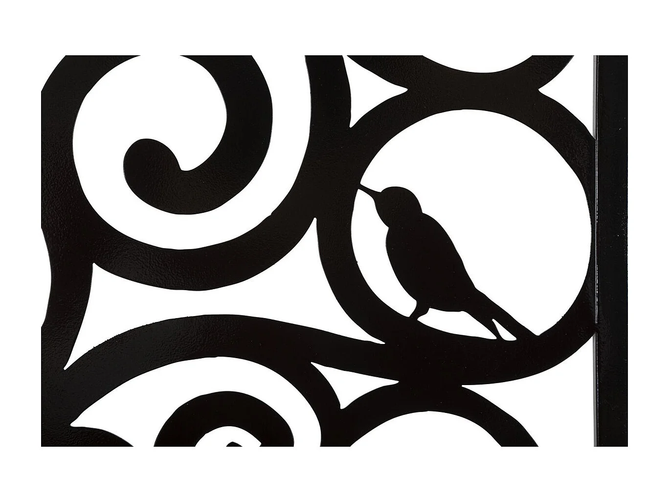 Dekoracja Metalowa Drzewo 2, Czarny, 70x1x70 cm, Seven Design