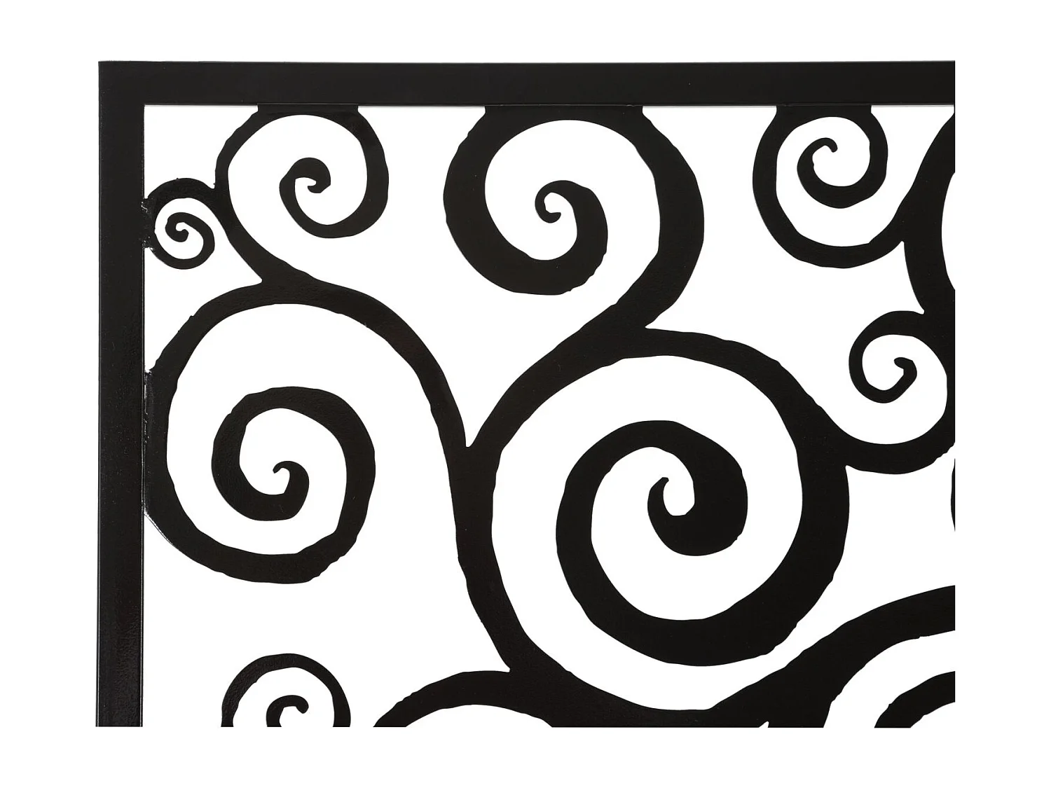 Decorazione in Metallo Albero 1, Nero, 100x1x100 cm, Epikasa