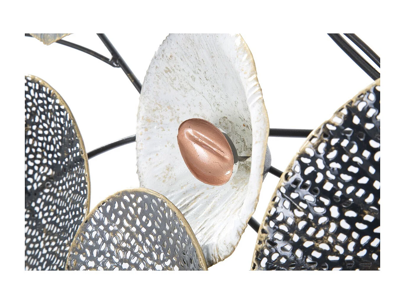 Décoration 3D en Métal Cercles 1, Multicouleur, 135x7,5x69 cm, Seven Design