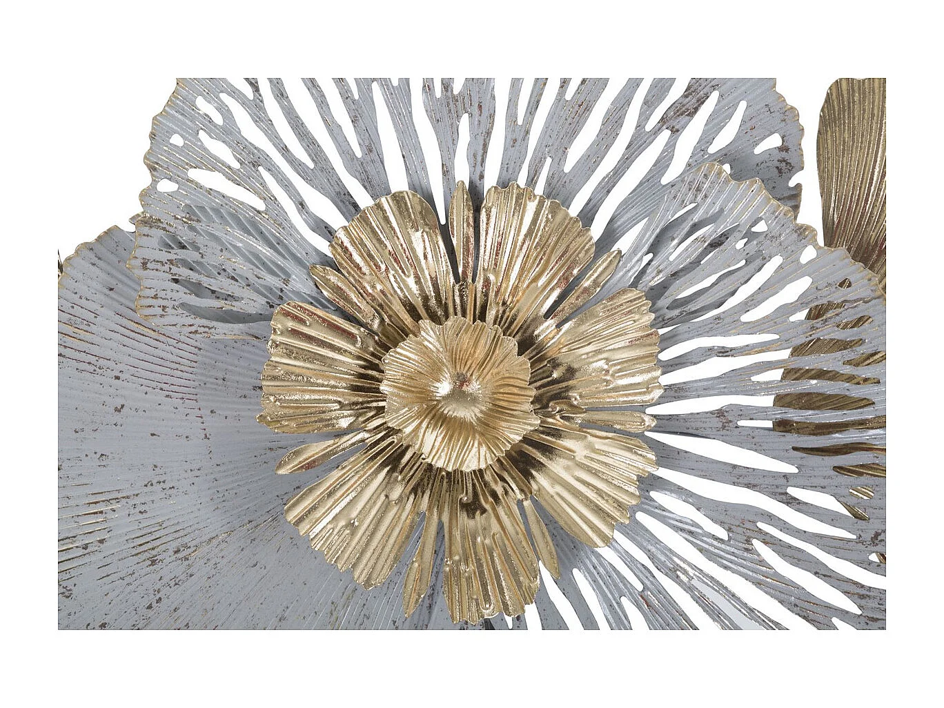 Metalowa Dekoracja 3D Kwiaty 11, Wielokolorowy, 130,8x8x55,9 cm, Seven Design