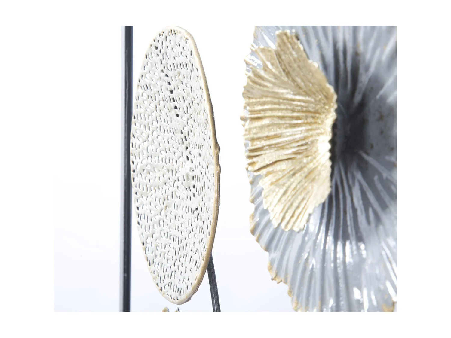 3D Metalen Decoratie Bloemen 39, Veelkleurig, 50x3,8x50 cm, Seven Design