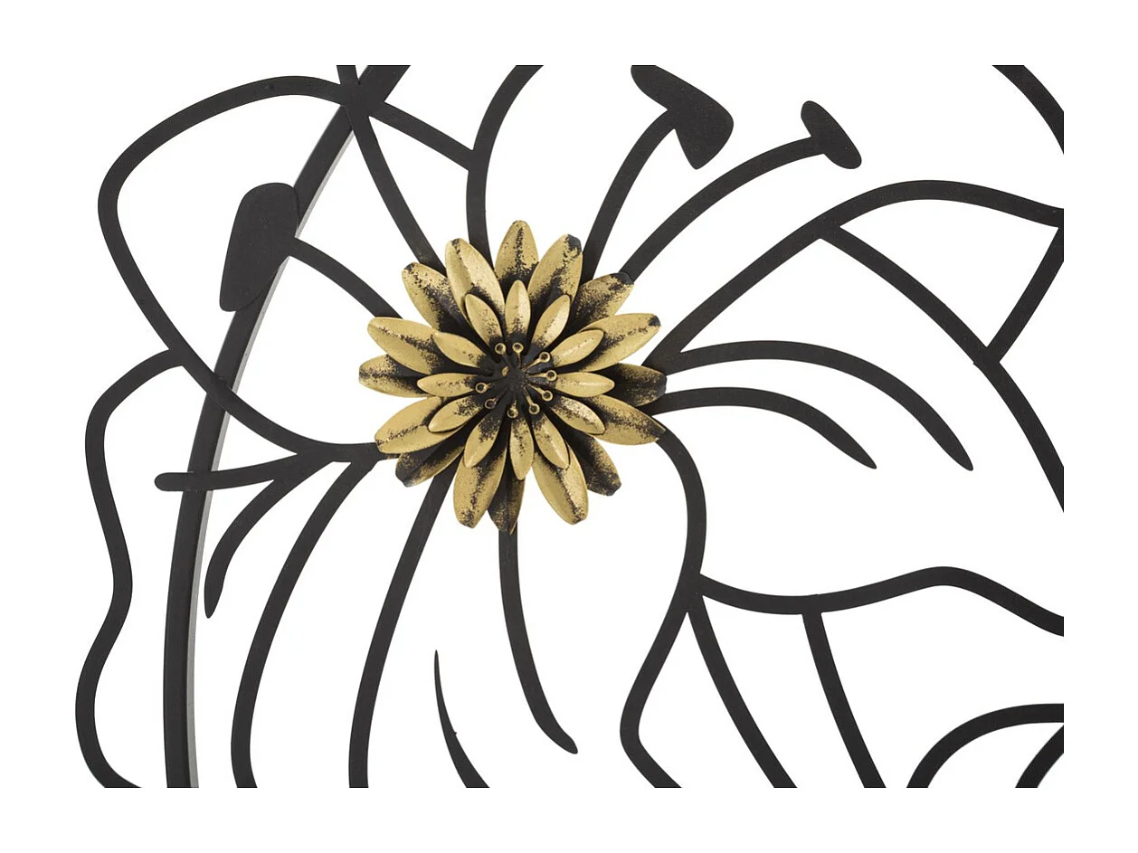 Metalowa Dekoracja 3D MF34, Czarny, 63x2x69 cm, Seven Design