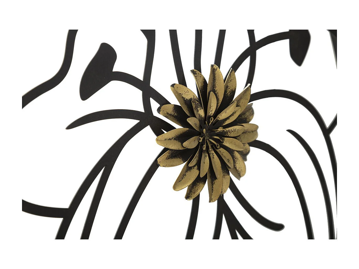 Metalowa Dekoracja 3D MF34, Czarny, 63x2x69 cm, Seven Design