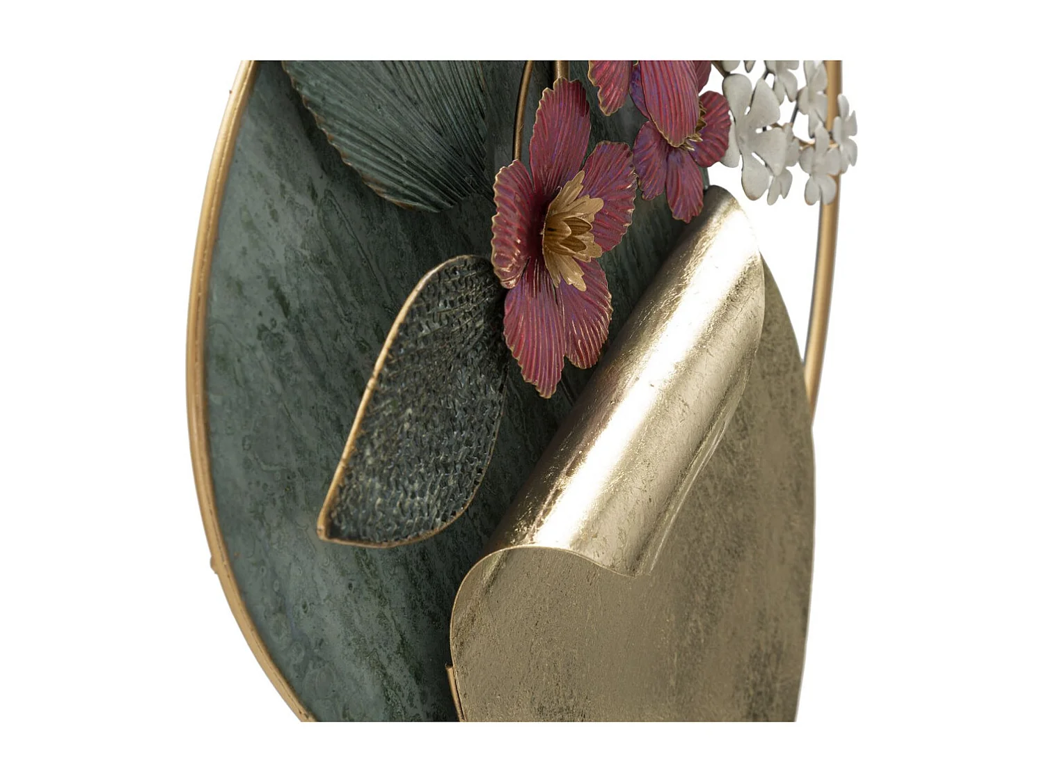 Metalowa Dekoracja 3D Liść 15, Wielokolorowy, 67x8x74 cm, Seven Design