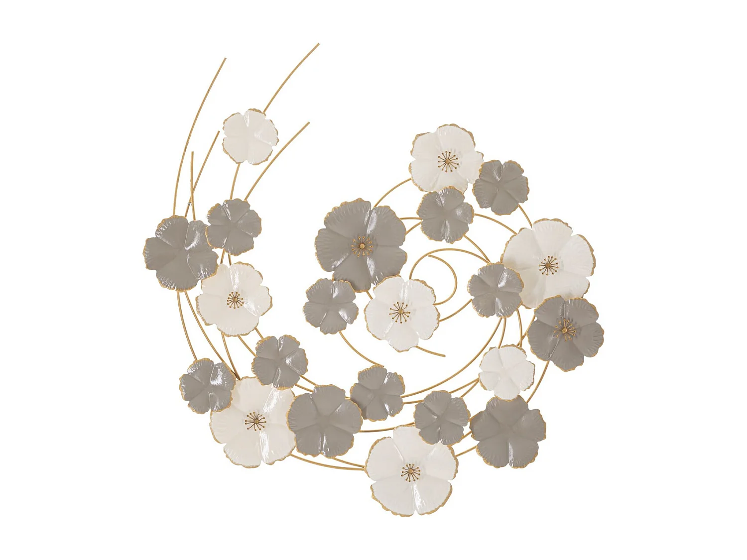 Décoration 3D en Métal Roues 10, Multicouleur, 63,5x5x67,9 cm, Seven Design