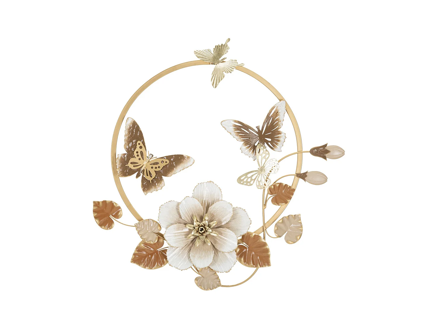 Décoration 3D en Métal Papillon 9, Multicouleur, 58,4x5,1x63,5 cm, Epikasa