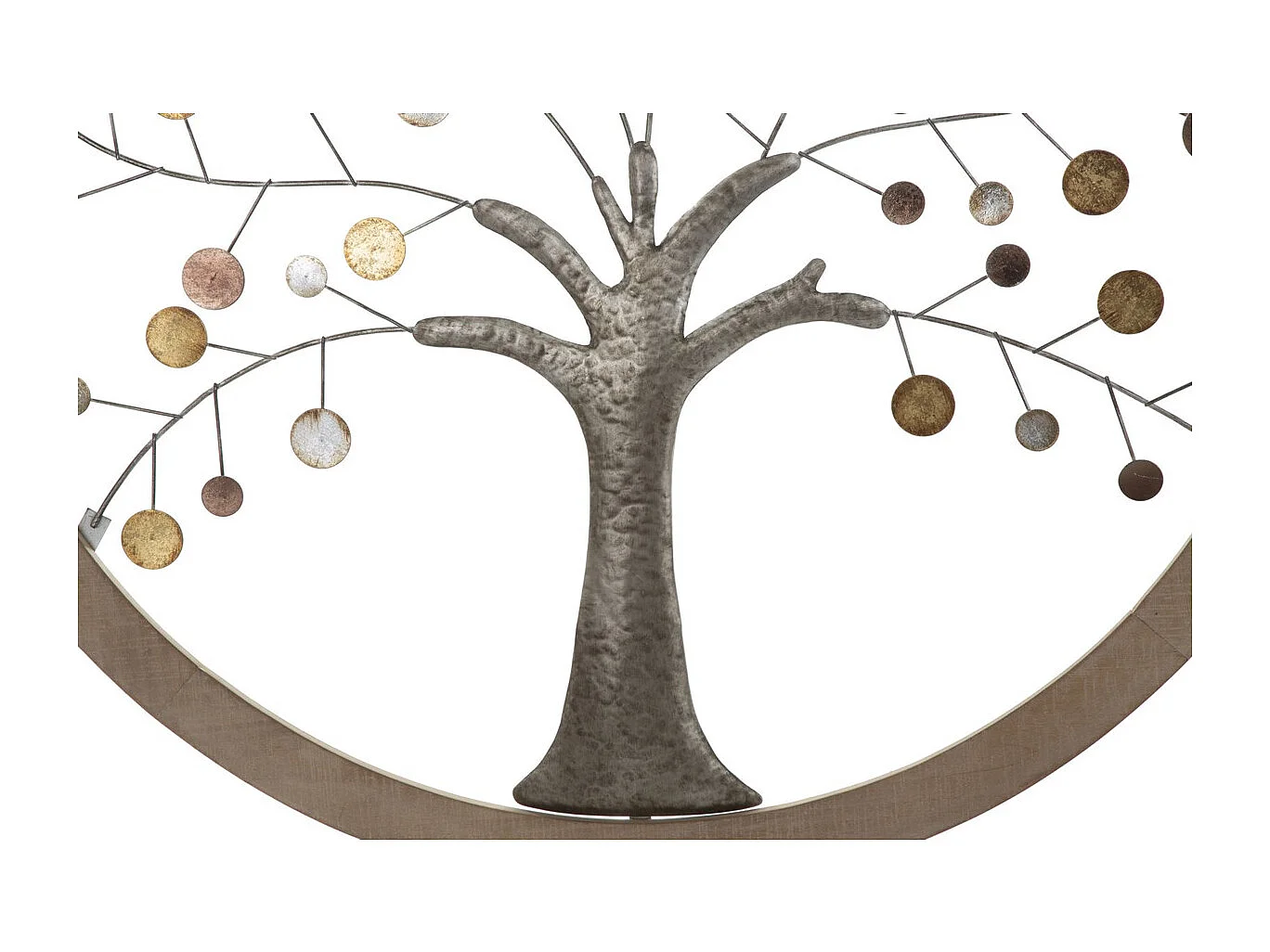 Décoration 3D en Métal Arbre 8, Multicouleur, 80x2x80 cm, Seven Design