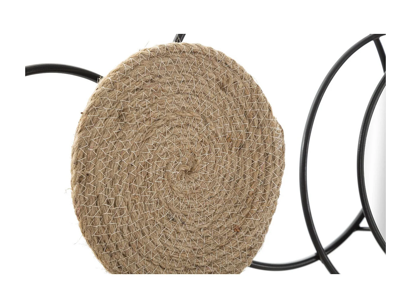 Décoration 3D en Métal Cercles 21, Marron, 106,5x4,5x52 cm, Seven Design