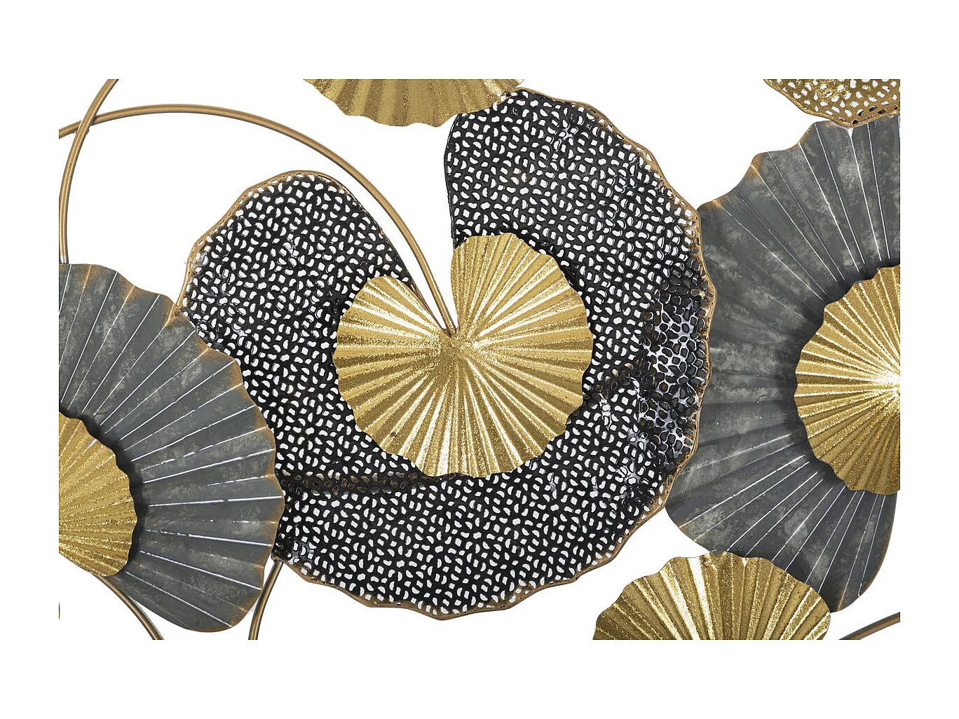 Décoration 3D en Métal Jantes 7, Multicouleur, 130,5x5x66 cm, Seven Design