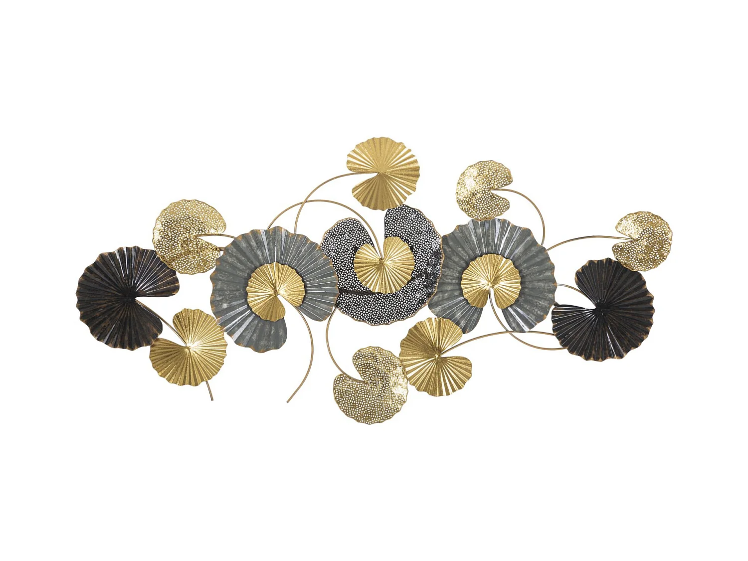 Décoration 3D en Métal Jantes 7, Multicouleur, 130,5x5x66 cm, Epikasa