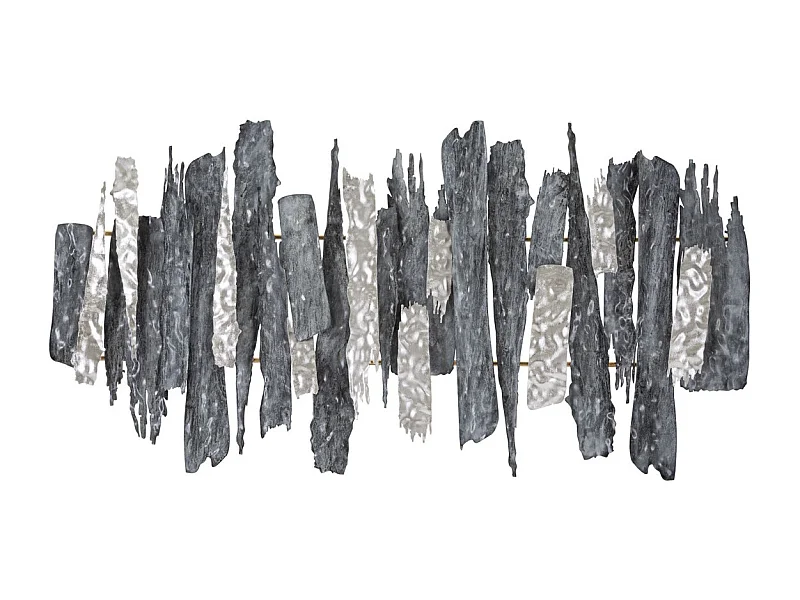 Décoration 3D en Métal Géométrique 1, Multicouleur, 122,6x6,4x62,9 cm, Seven Design