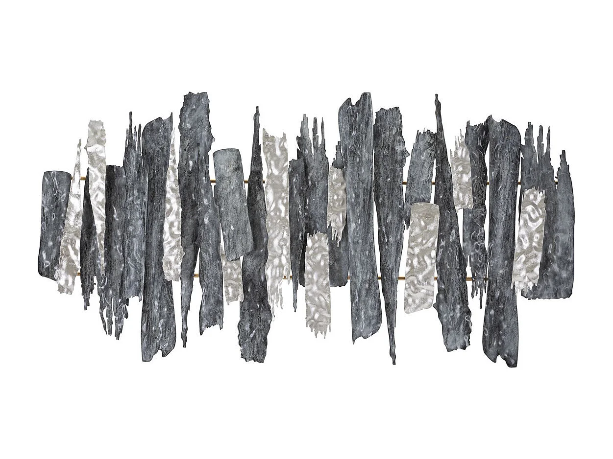 Décoration 3D en Métal Géométrique 1, Multicouleur, 122,6x6,4x62,9 cm, Seven Design