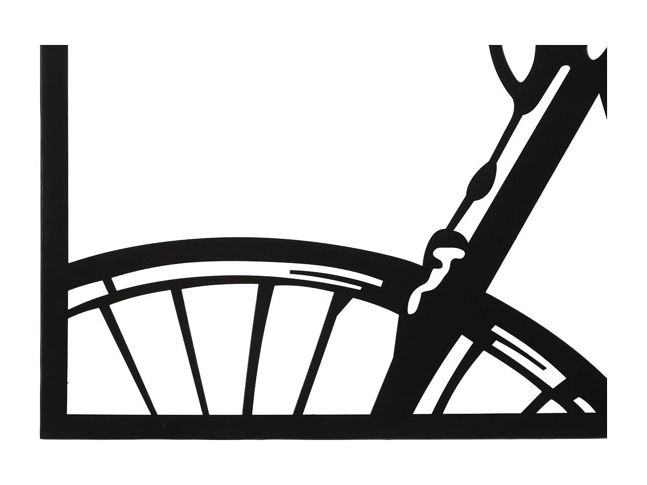 Décoration en Métal Bicyclette, Multicouleur, 40x1,3x60 cm, Seven Design