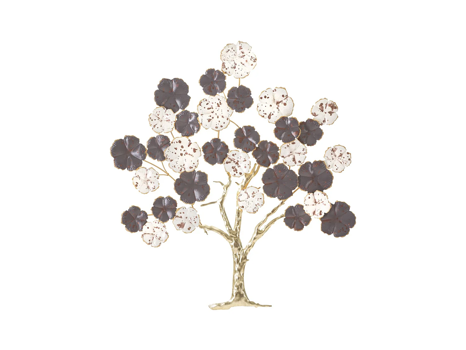 Décoration 3D en Métal Arbre 6, Multicouleur, 73,7x5x80 cm, Epikasa