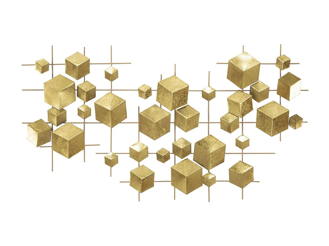 3D Metalen Decoratie Wielen 11, Veelkleurig, 90,5x3,5x50 cm, Seven Design