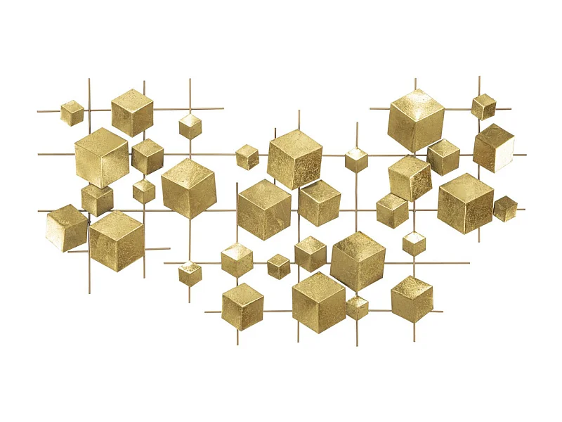 Metalowa Dekoracja 3D Koła 11, Wielokolorowy, 90,5x3,5x50 cm, Seven Design