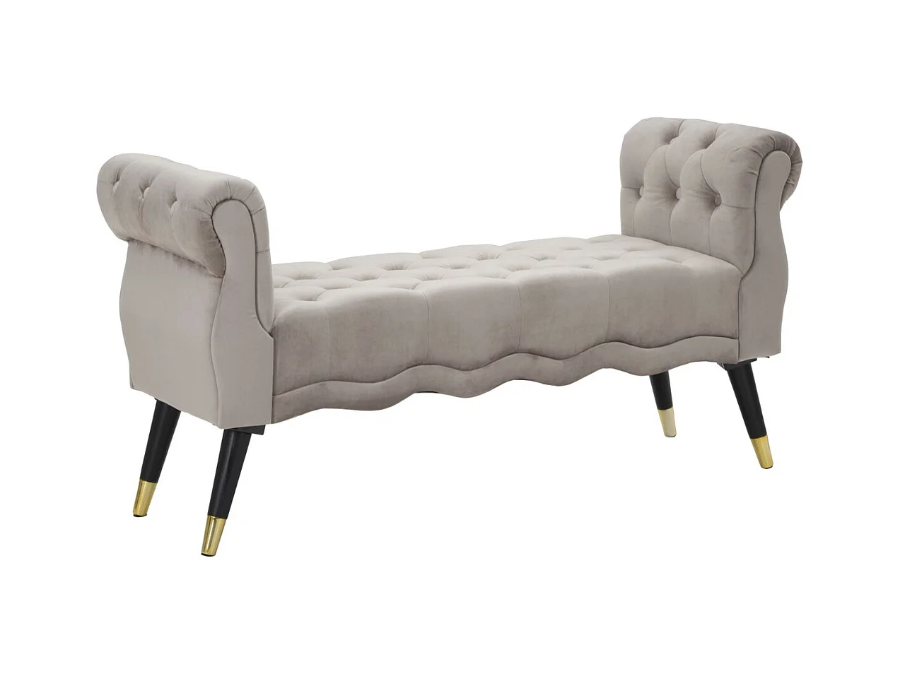 Banc MF299, Gris, 120x40x60 cm, Seven Design