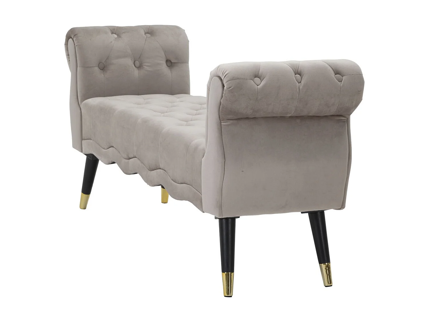 Banc MF299, Gris, 120x40x60 cm, Seven Design