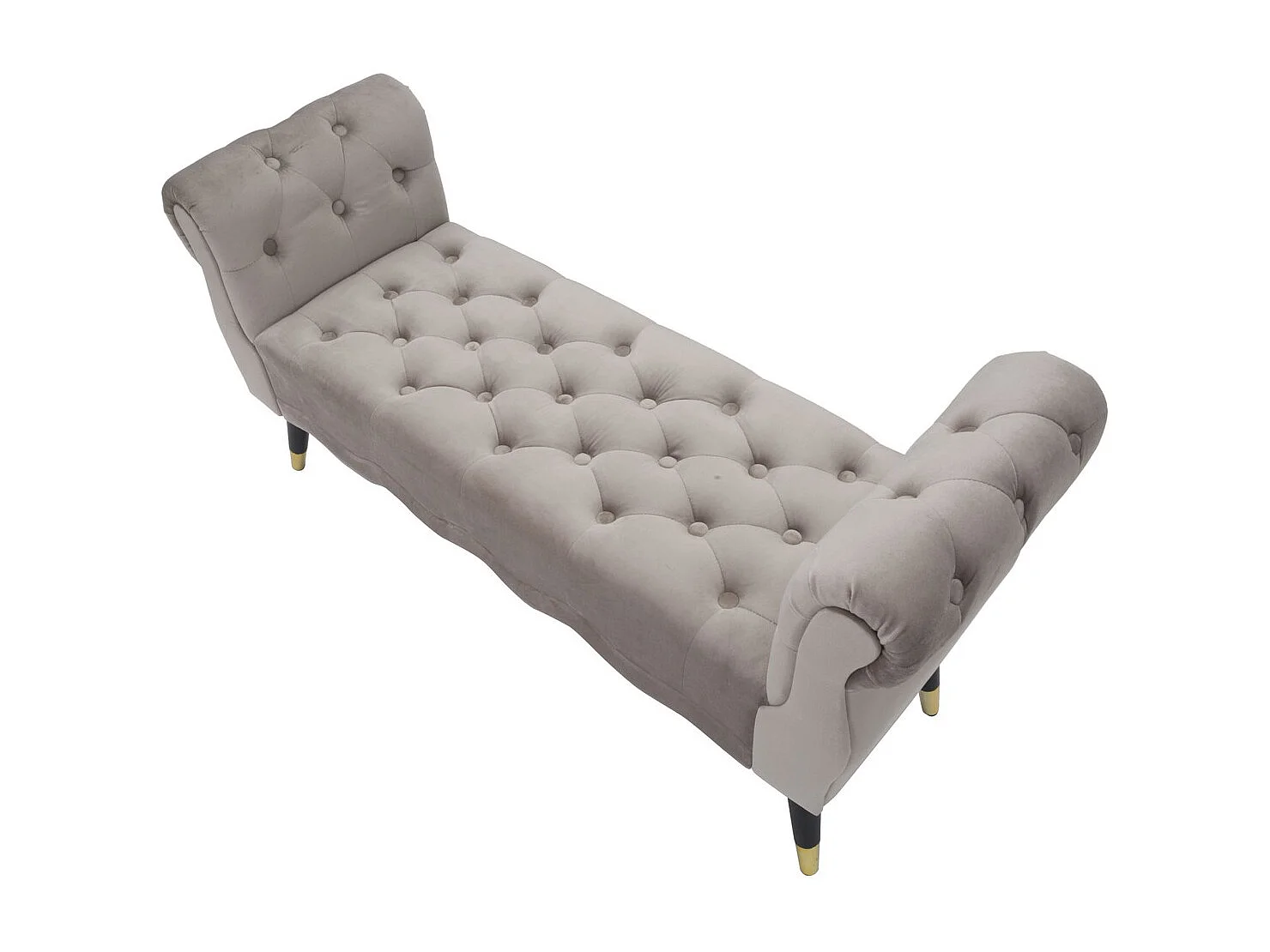 Banc MF299, Gris, 120x40x60 cm, Seven Design
