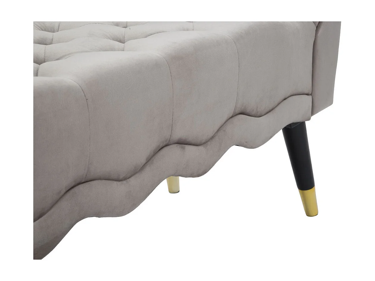 Banc MF299, Gris, 120x40x60 cm, Seven Design
