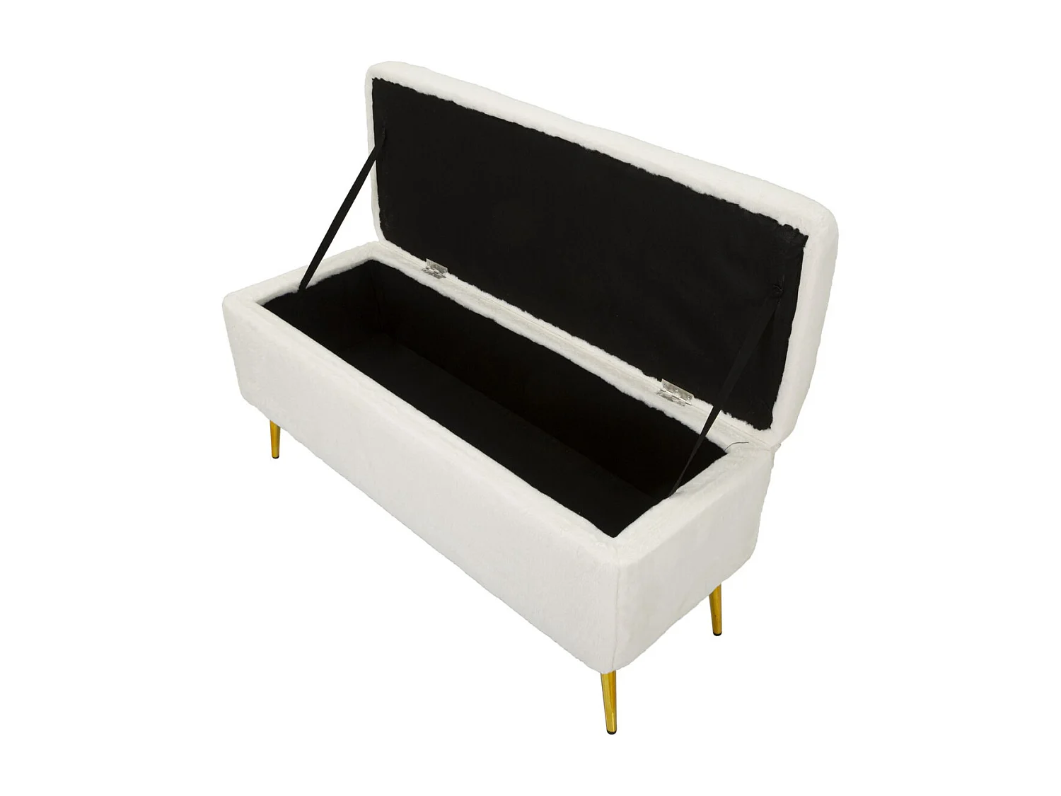 Banc avec Rangement MF303, Blanc, 112x42x50 cm, Seven Design