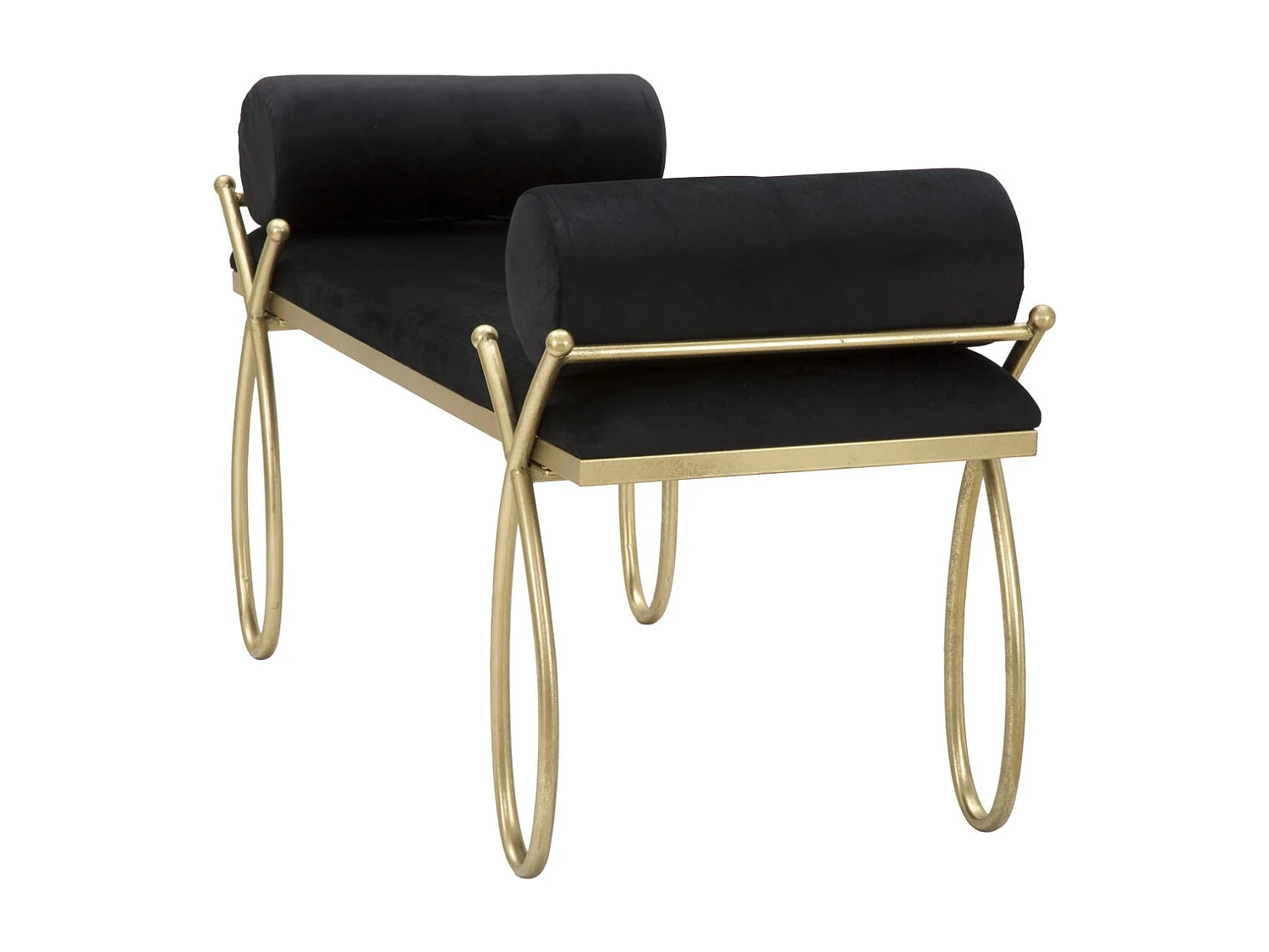 Banc MF300, Noir, 112,5x49x53 cm, Seven Design