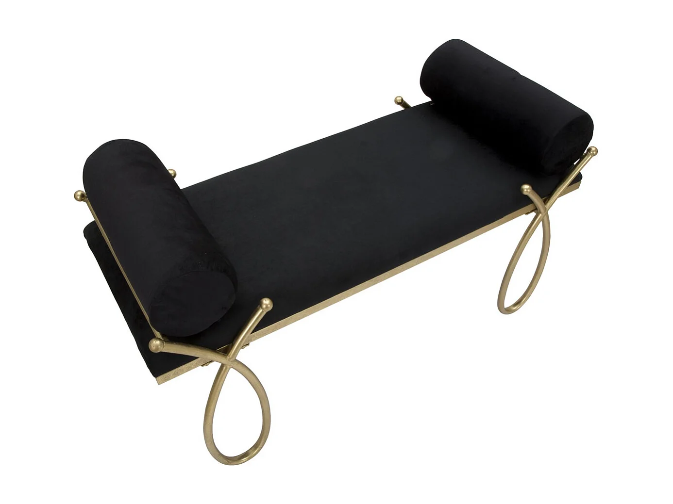 Banc MF300, Noir, 112,5x49x53 cm, Seven Design