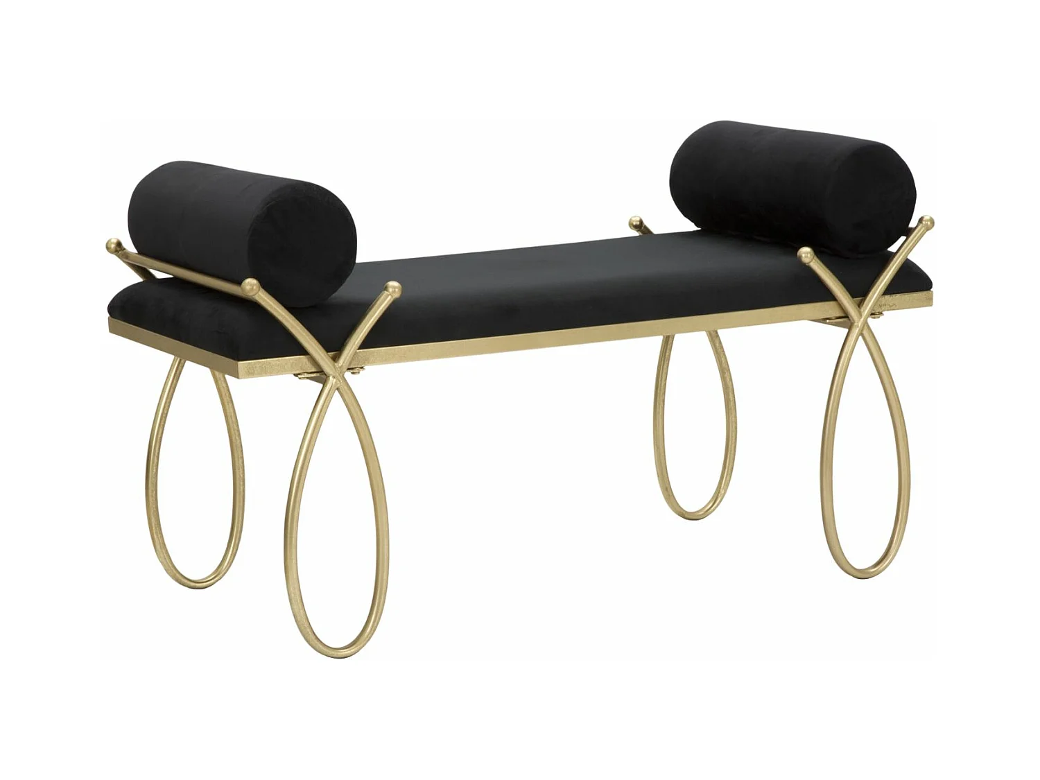 Banc MF300, Noir, 112,5x49x53 cm, Epikasa