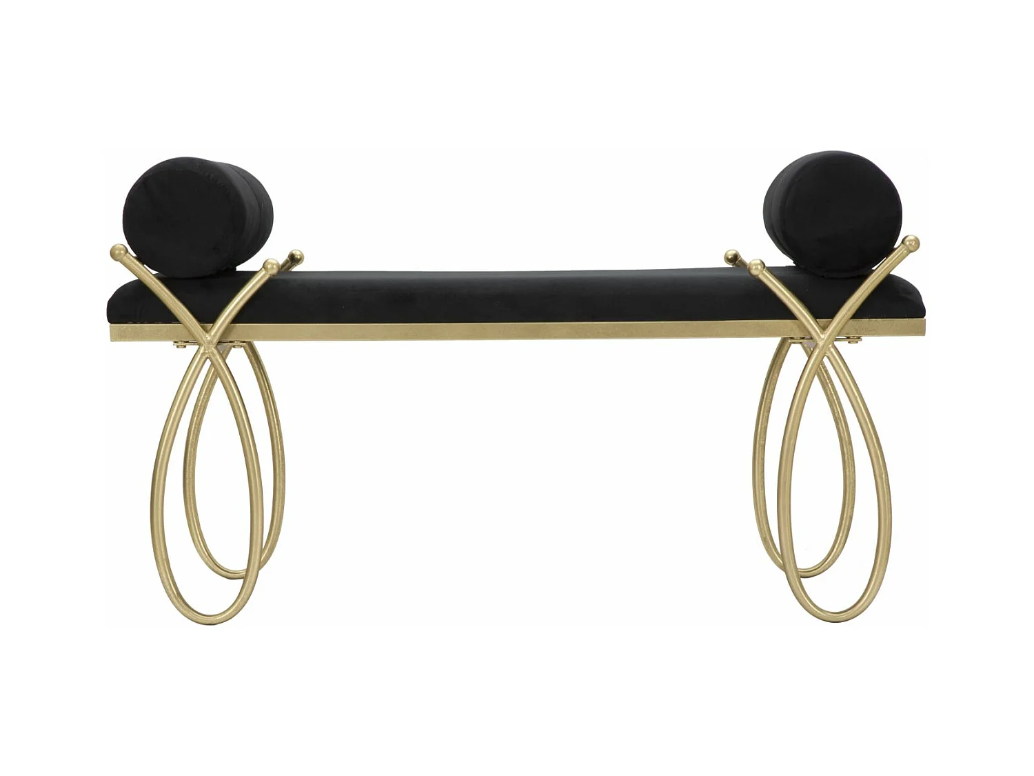 Banc MF300, Noir, 112,5x49x53 cm, Epikasa