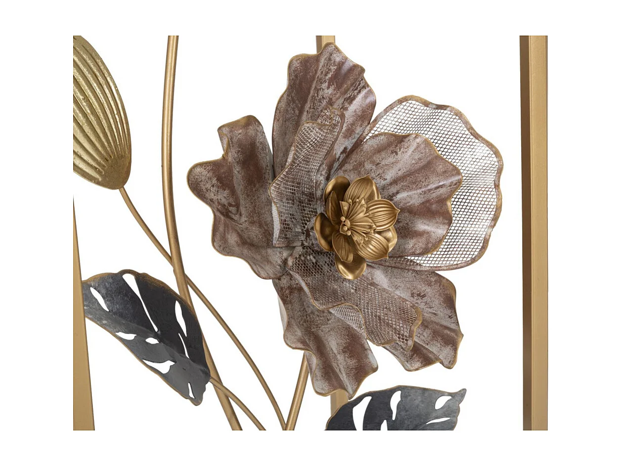 Table d'Appoint Fleurs 74, Multicouleur, 36x36x70 cm, Seven Design