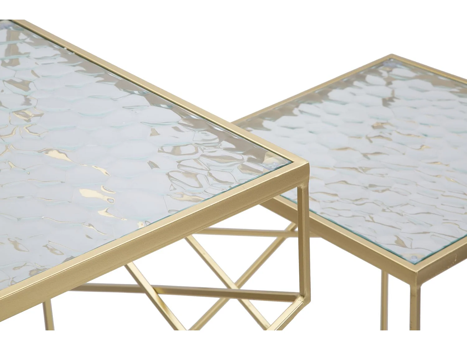 Tavolo MF595, Oro, 50x50x100 cm, Epikasa