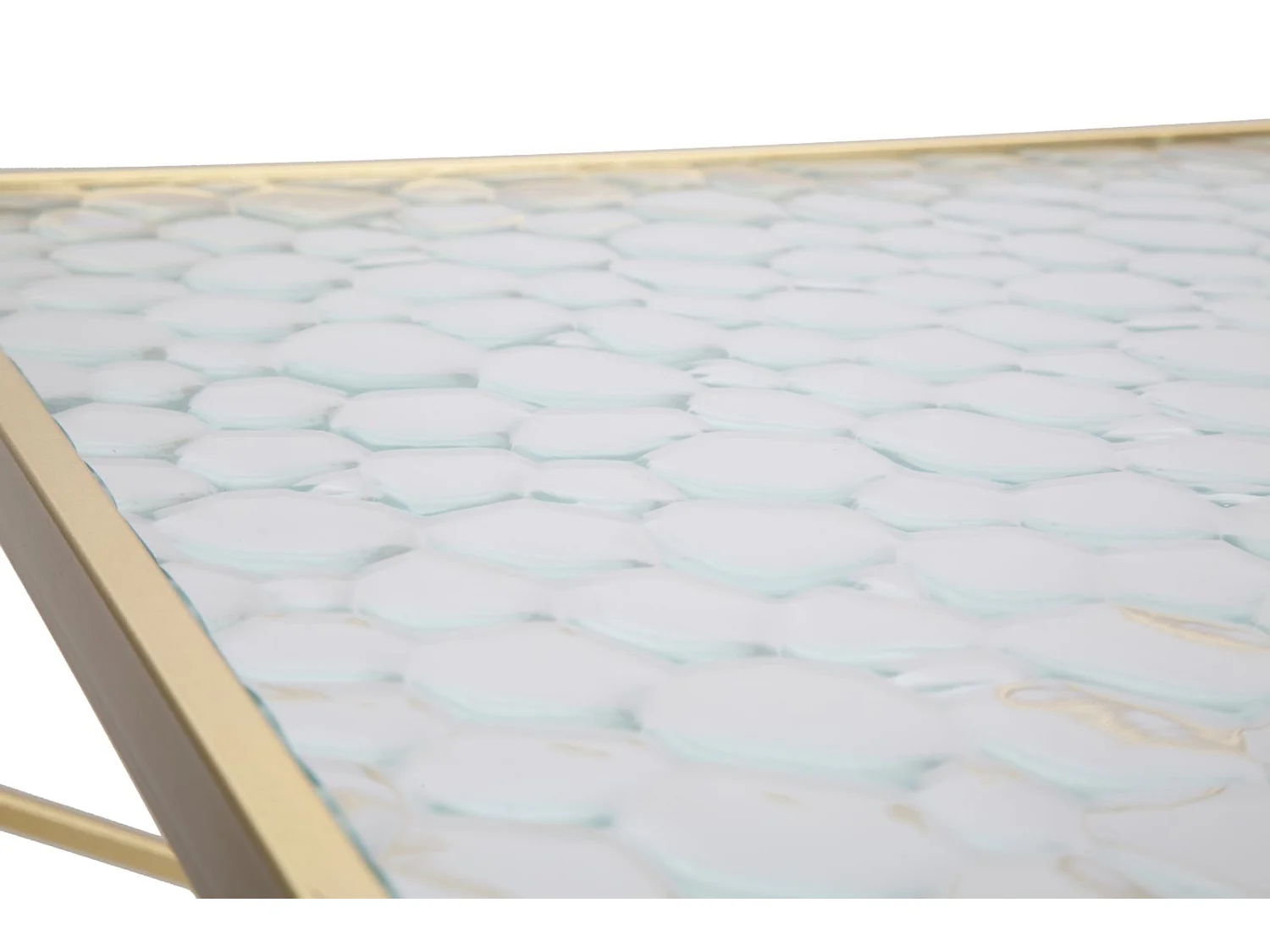 Tavolo MF595, Oro, 50x50x100 cm, Epikasa