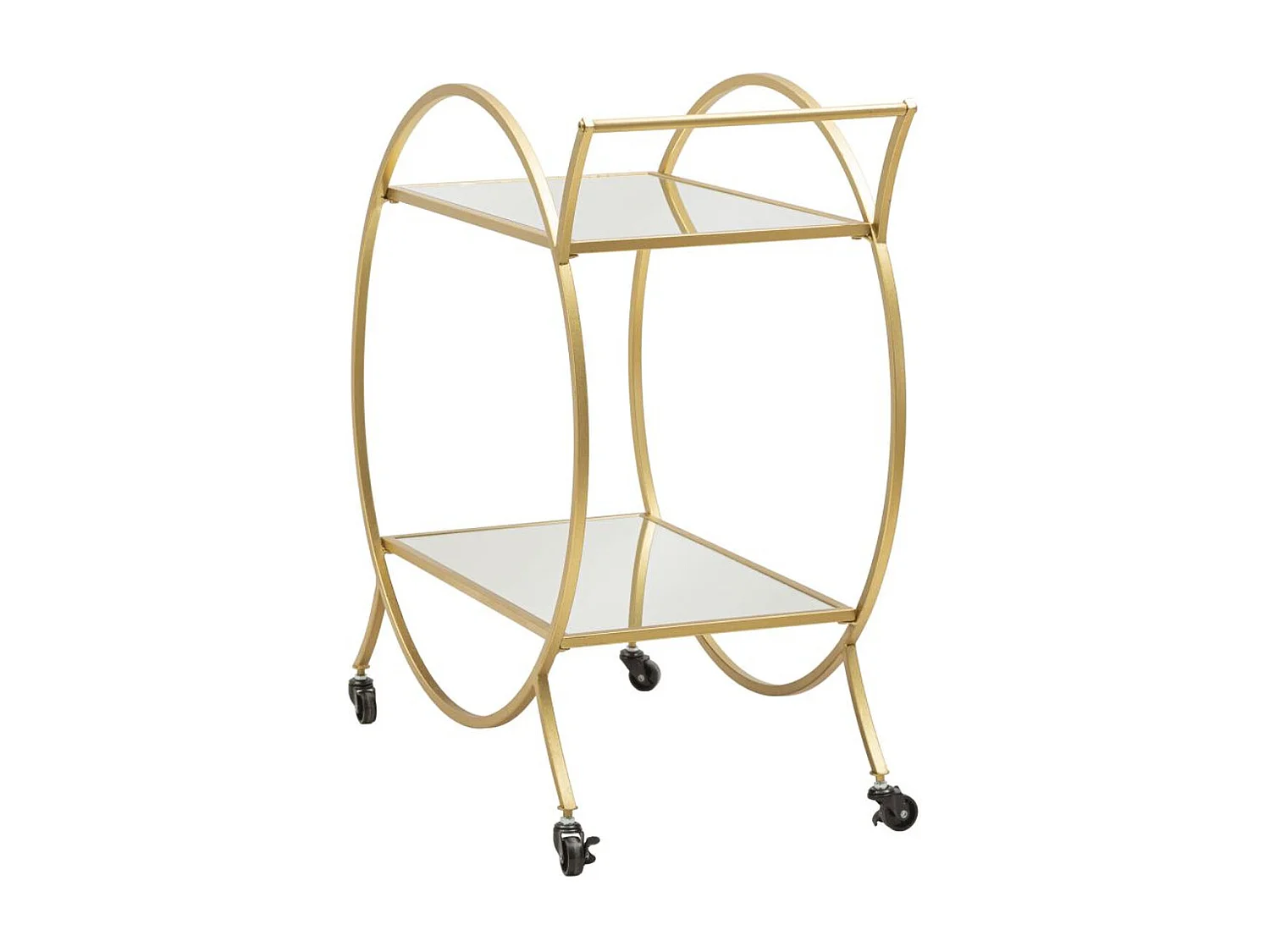 Chariot de Cuisine MF3, Or, 70x36,5x78 cm, Seven Design