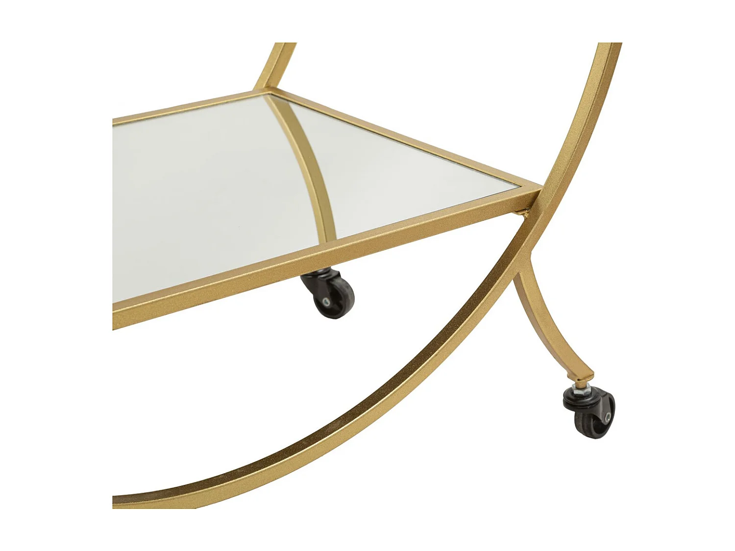 Chariot de Cuisine MF3, Or, 70x36,5x78 cm, Seven Design