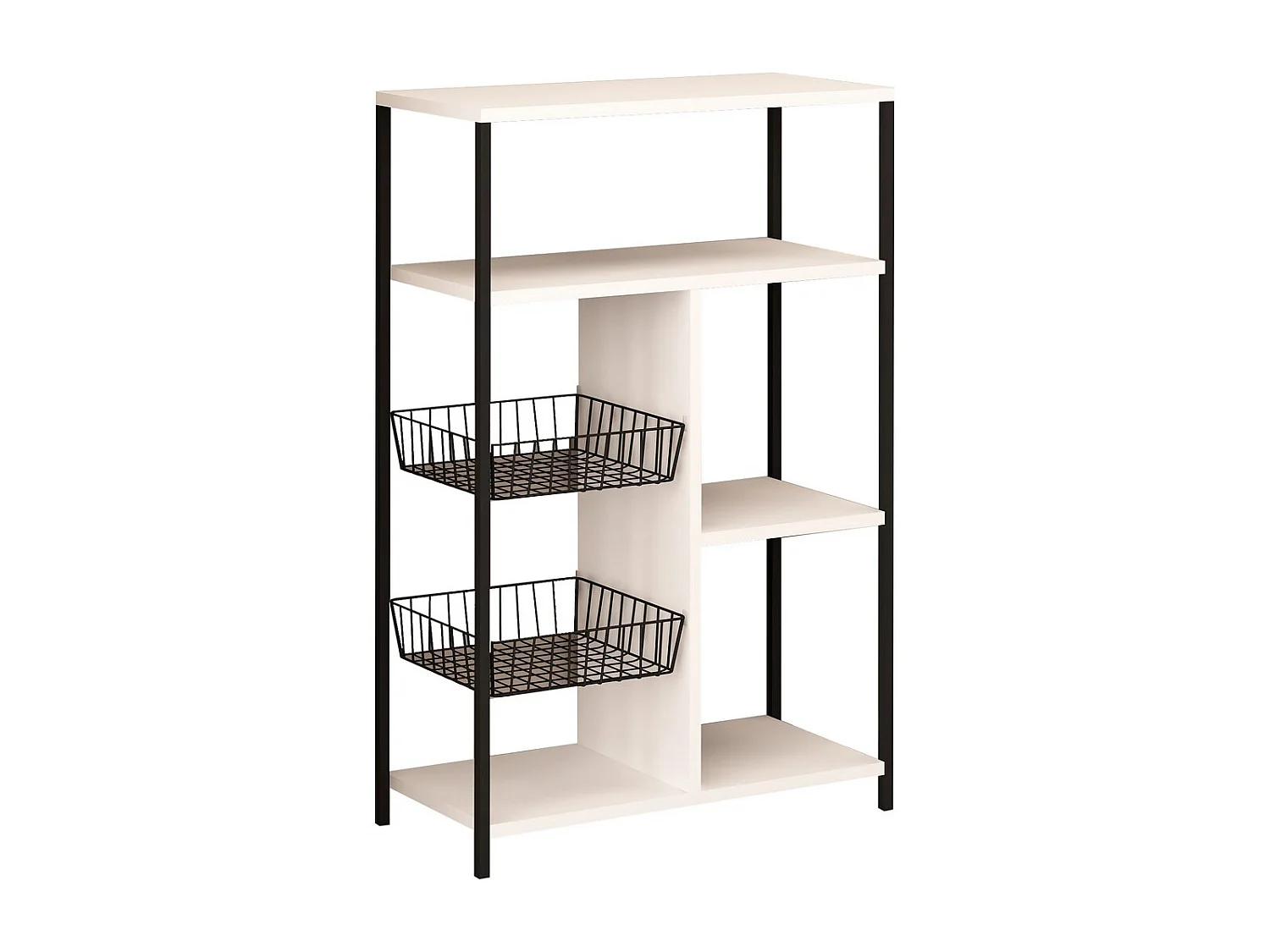 Prateleira de Arrumação Belita, Branco, 65x30x100 cm, Epikasa