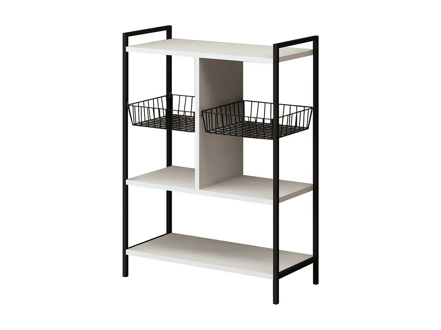 Stojak Dalila, Biały, 65x30x90 cm, Epikasa