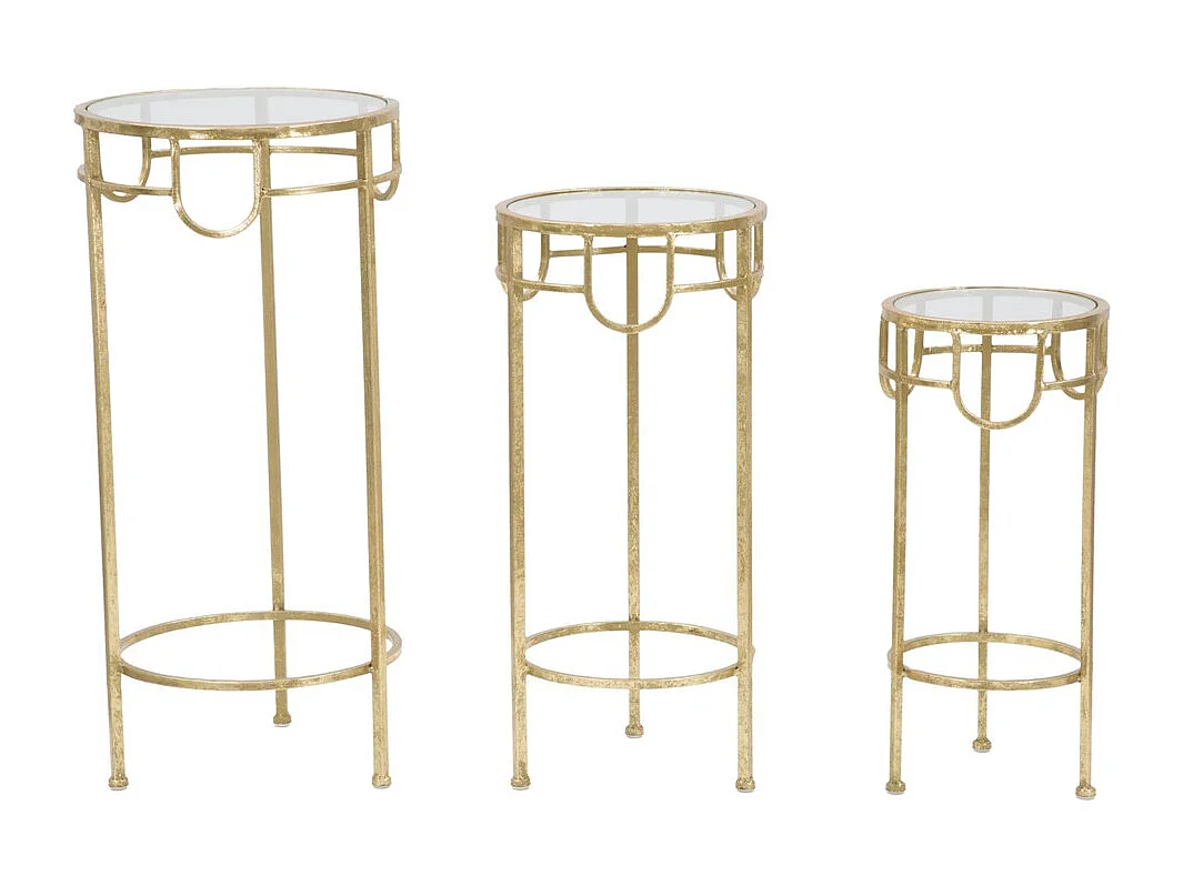 Ensemble de Table et Tabourets MF428, Or, 33x33x70 cm, Seven Design