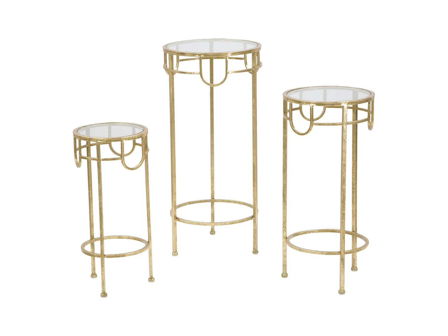 Ensemble de Table et Tabourets MF428, Or, 33x33x70 cm, Epikasa