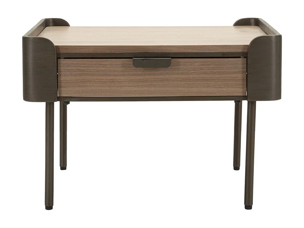 Table d'Appoint MF518, Marron, 60x60x41 cm, Seven Design
