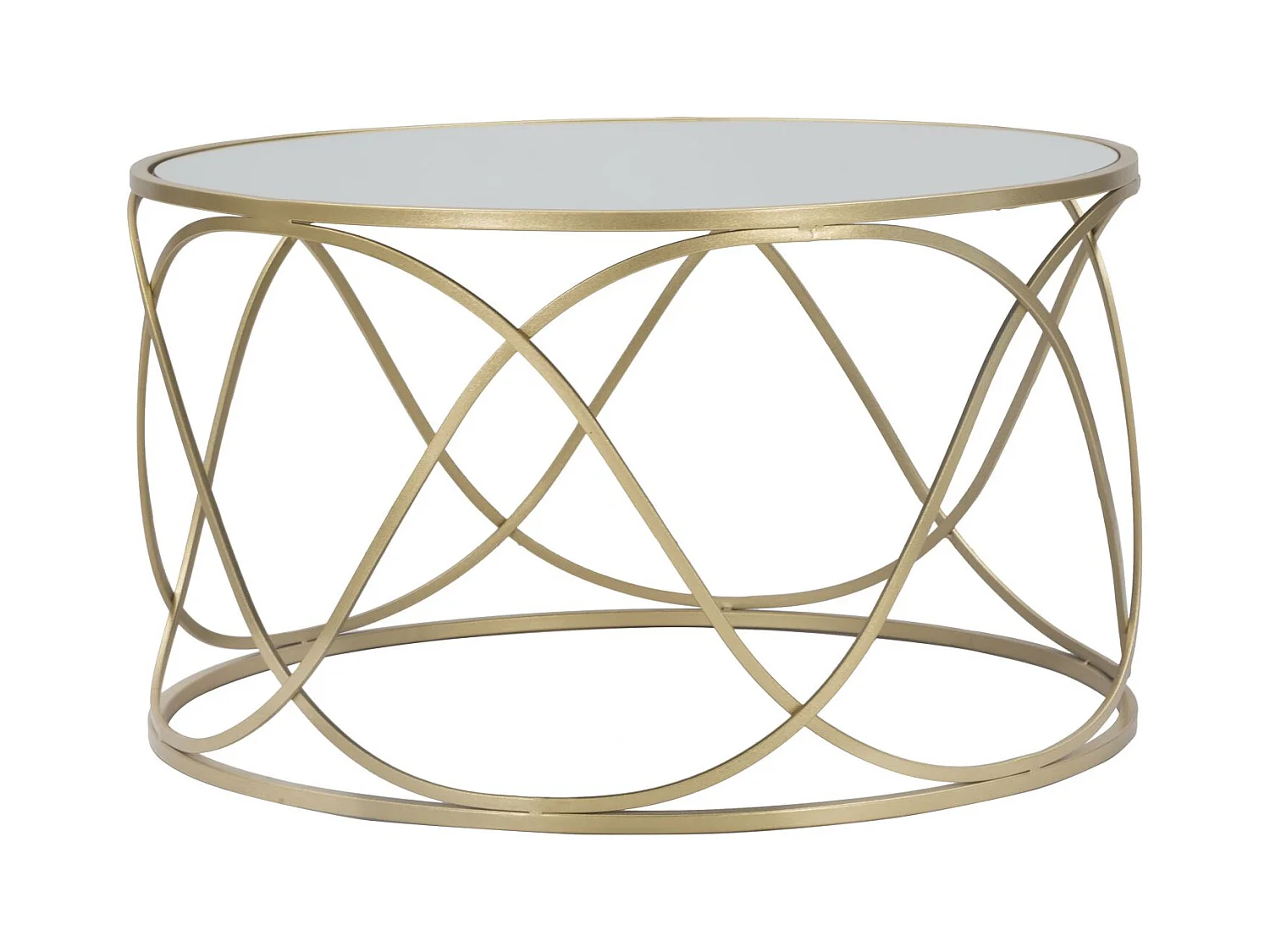 Tavolino MF537, Oro, 70x70x40 cm, Epikasa