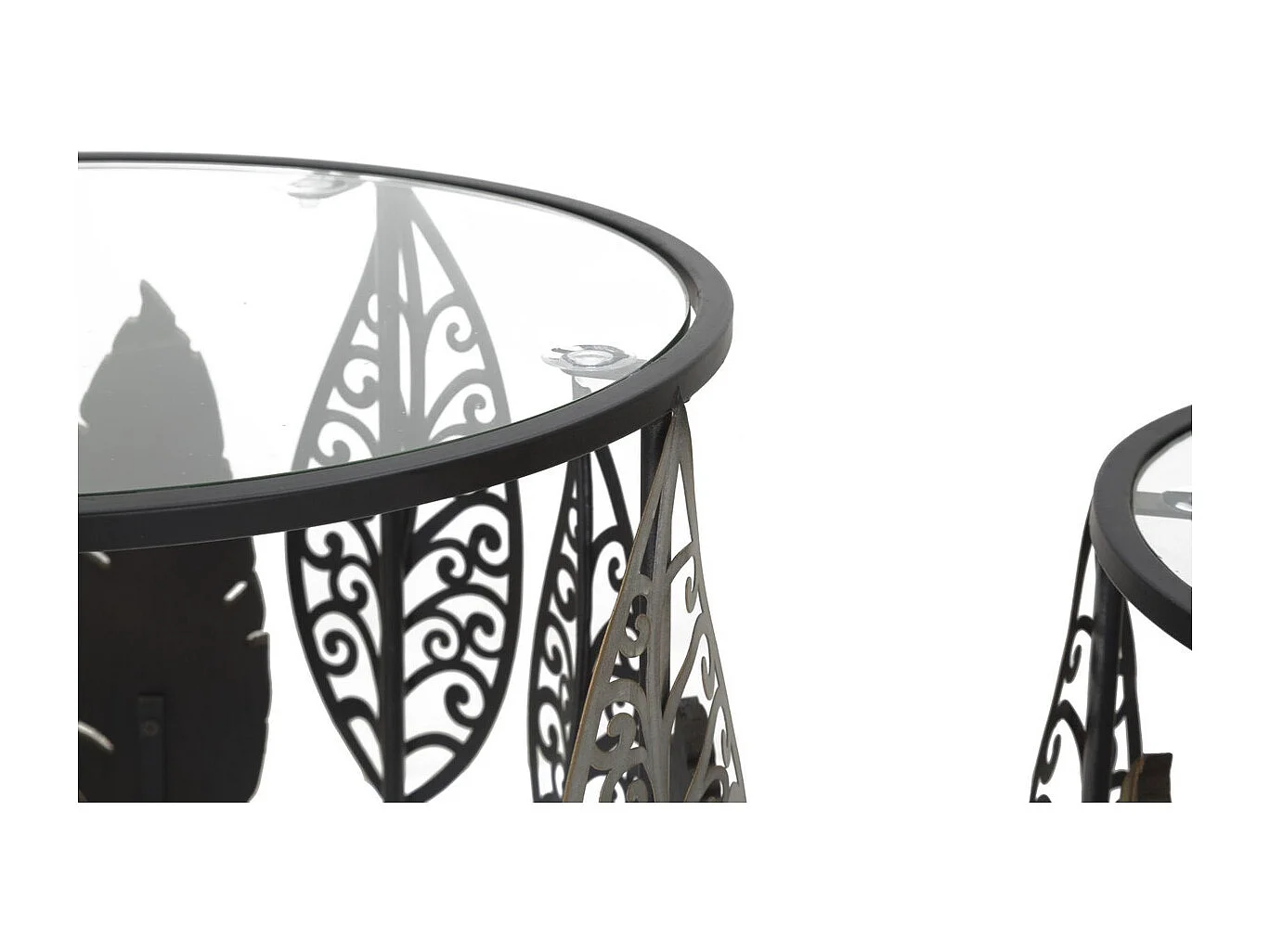 Table d'Appoint Feuille 65, Multicouleur, 38x38x55 cm, Seven Design