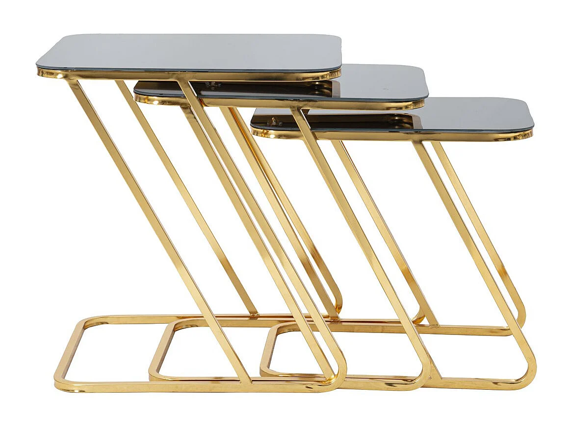 Table d'Appoint MF551, Or, 44x50,5x55,5 cm, Seven Design