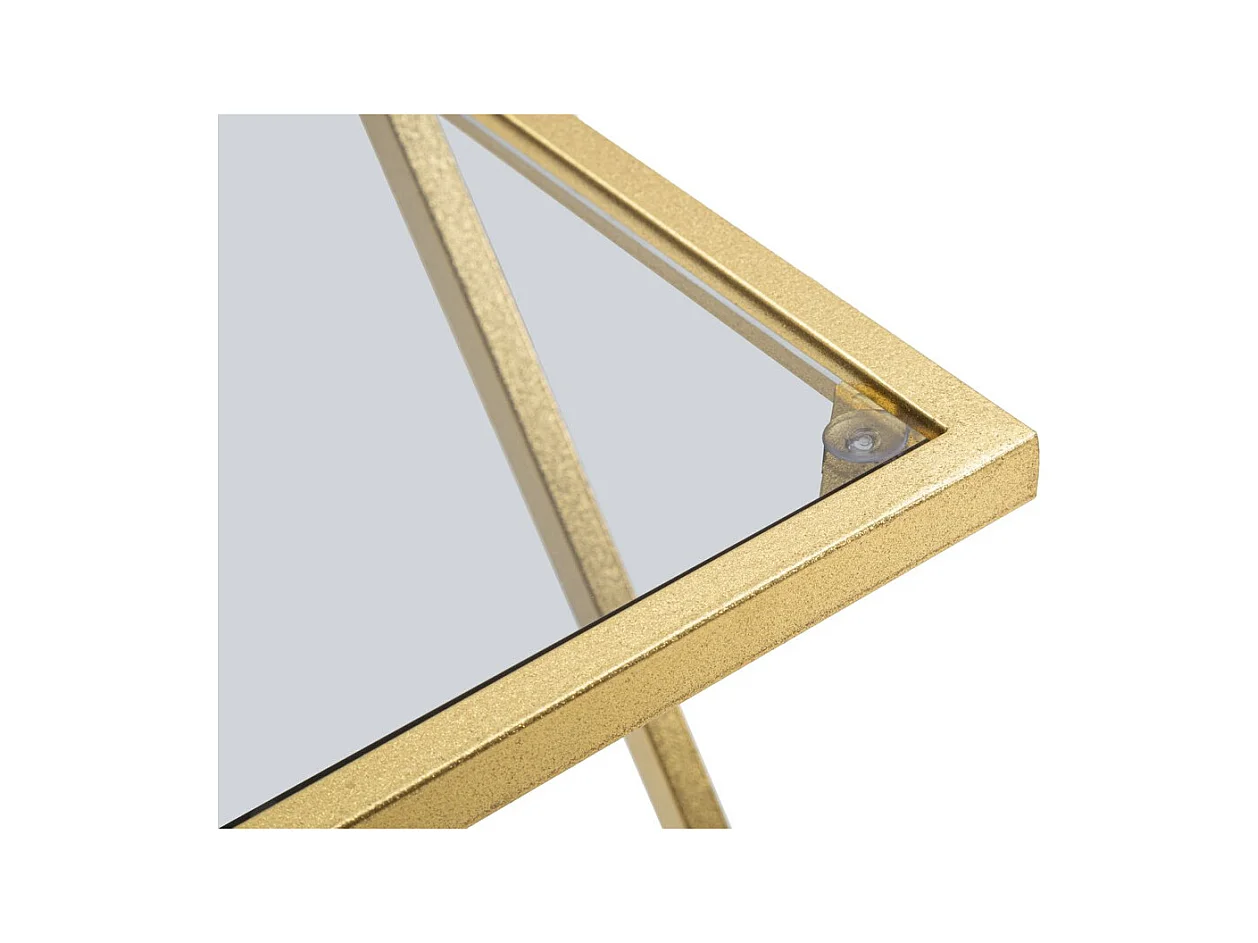 Table d'Appoint MF562, Or, 40x40x60 cm, Seven Design