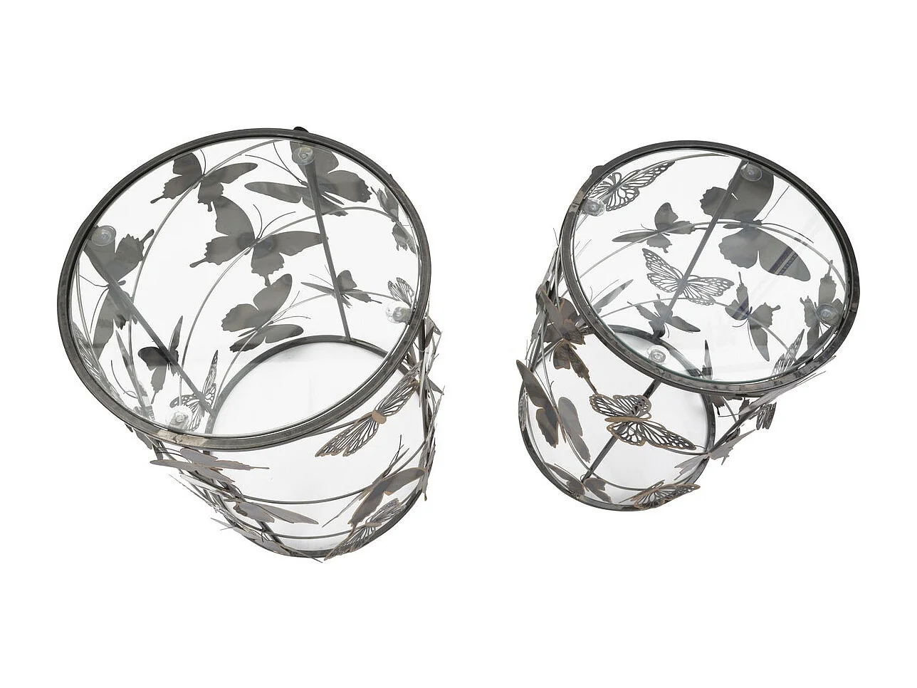 Table d'Appoint Papillon 34, Multicouleur, 41,3x41,3x55 cm, Seven Design