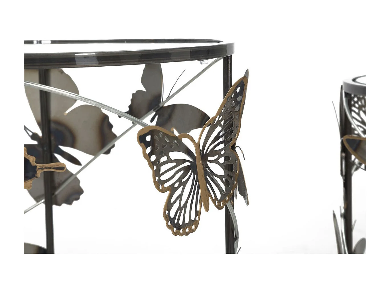 Stolik Kawowy Motyl 34, Wielokolorowy, 41,3x41,3x55 cm, Seven Design