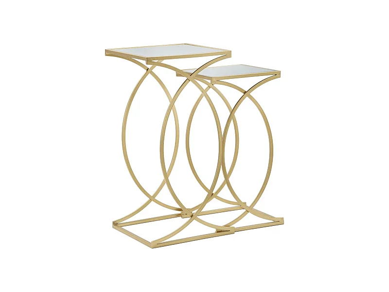 Stolik Kawowy MF541, Złoto, 35x35x70 cm, Seven Design